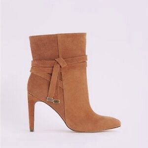 Ann Taylor Angie Suede Tie Bootie